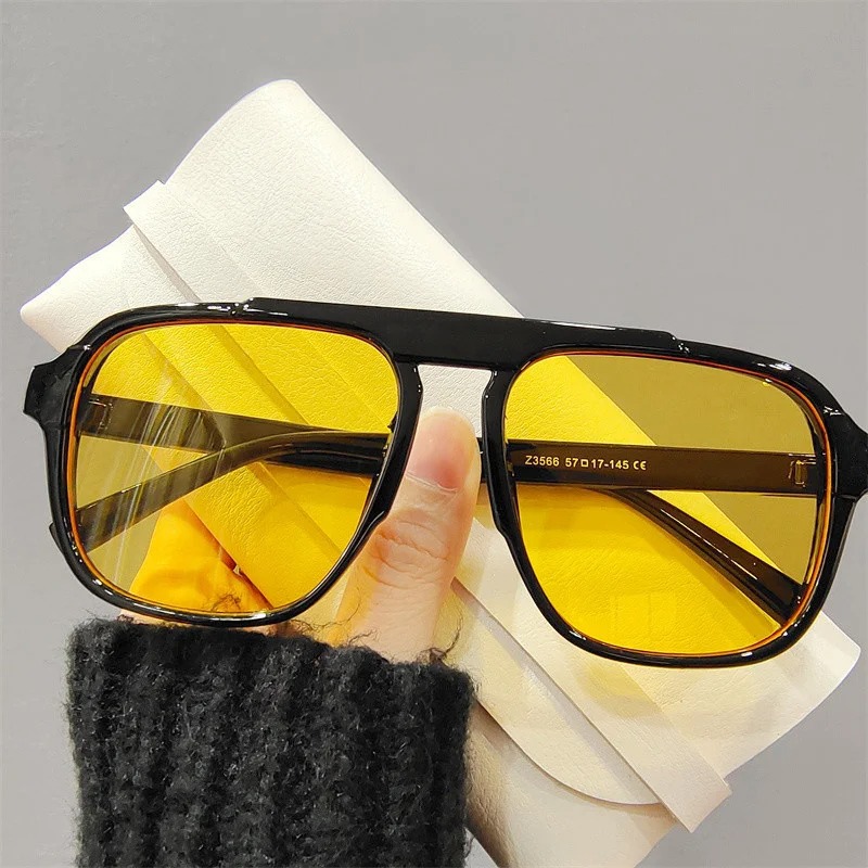 Vintage Outdoor Fashion - Kacamata Hitam Bingkai Besar Baru Kacamata