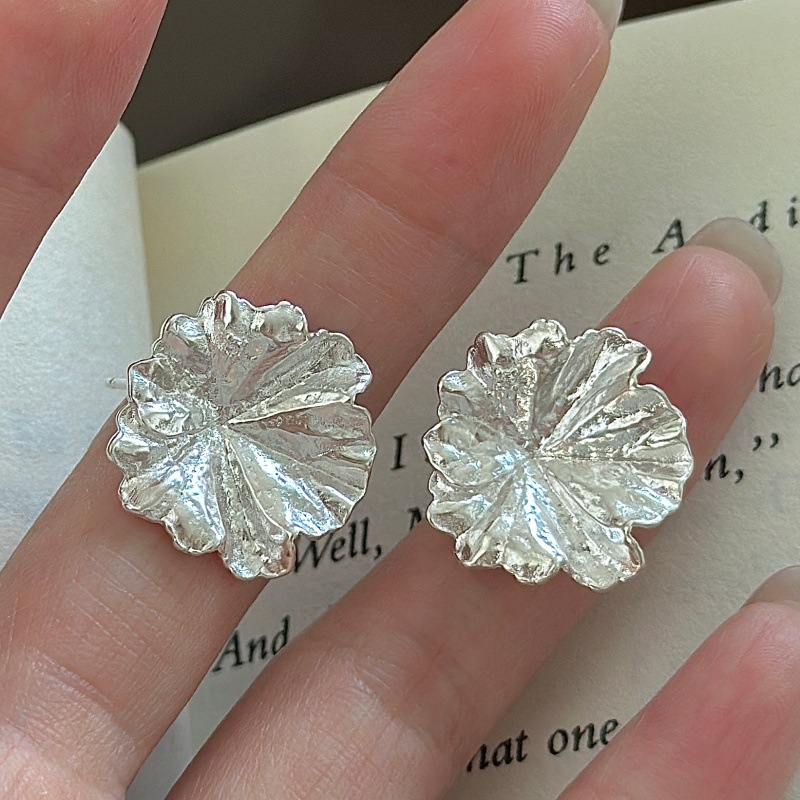 Vintage Fashion Wholesale - Anting Perak Sterling S925 Minimalis Retro