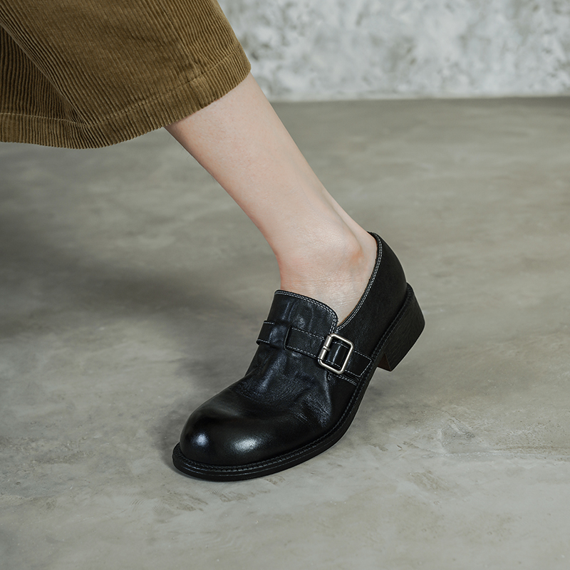 Vintage Fashion Heels - Sepatu Pumps Wanita Kulit Asli Vintage