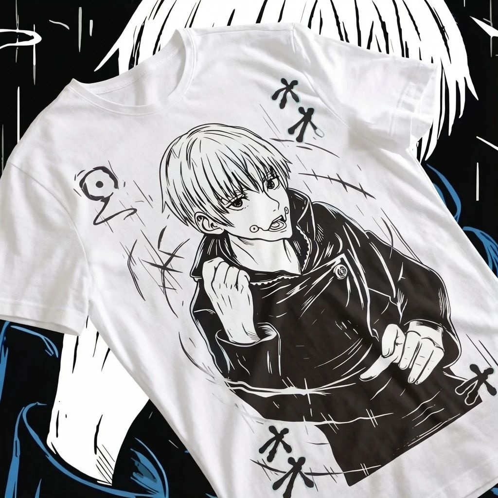 Fashion Y Vintage - Kaos Inumaki Toge Jujutsu Kaisen Megumi