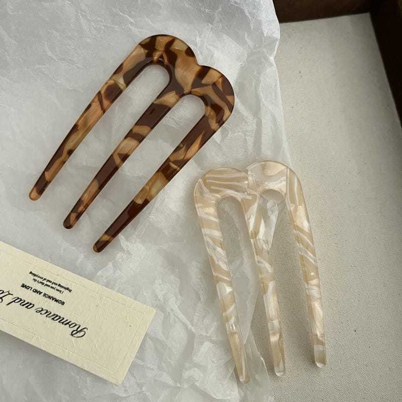 French Vintage Fashion - Jepit Rambut Prancis 8CM untuk Wanita,
