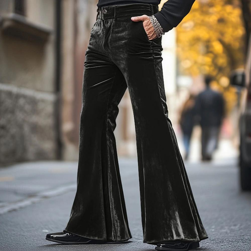 Wide Leg Trouser 70S - Celana Beludru Bawah Lonceng Pria Pakaian