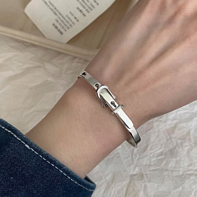 Vintage Fashion Wholesale - Baru 925 Sterling Silver sabuk metalik