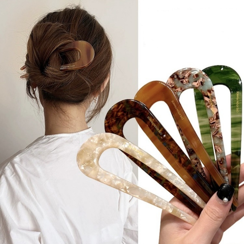 French Vintage Fashion - Jepit Rambut Bentuk U Wanita Gaya