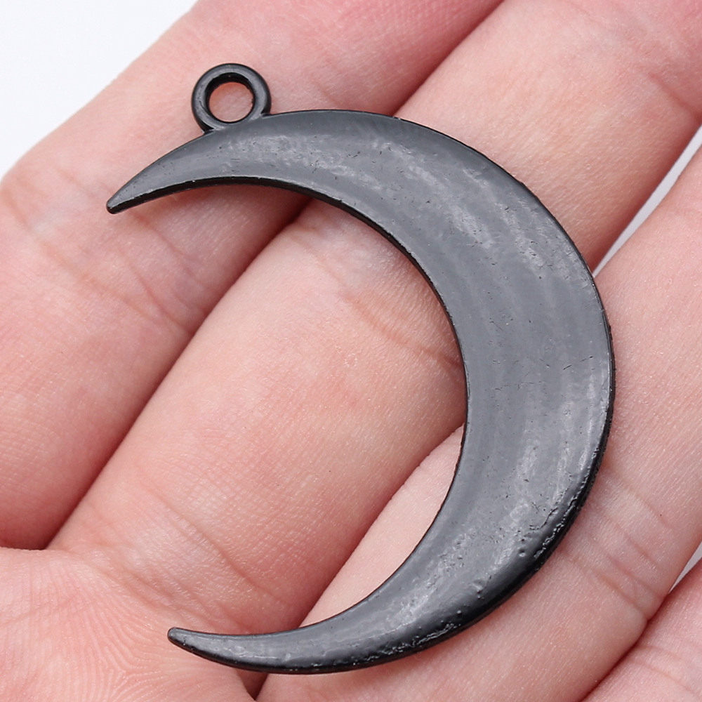Vintage Fashion Jewelry Necklaces - Liontin Pesona Bulan Sabit Bintang Berukir