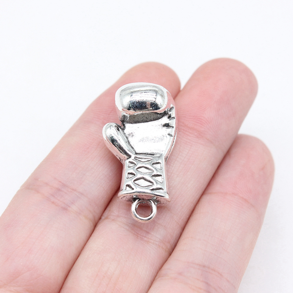 Vintage Fashion Jewelry Necklaces - Liontin Logam Seng Bentuk Dumbbell Untuk