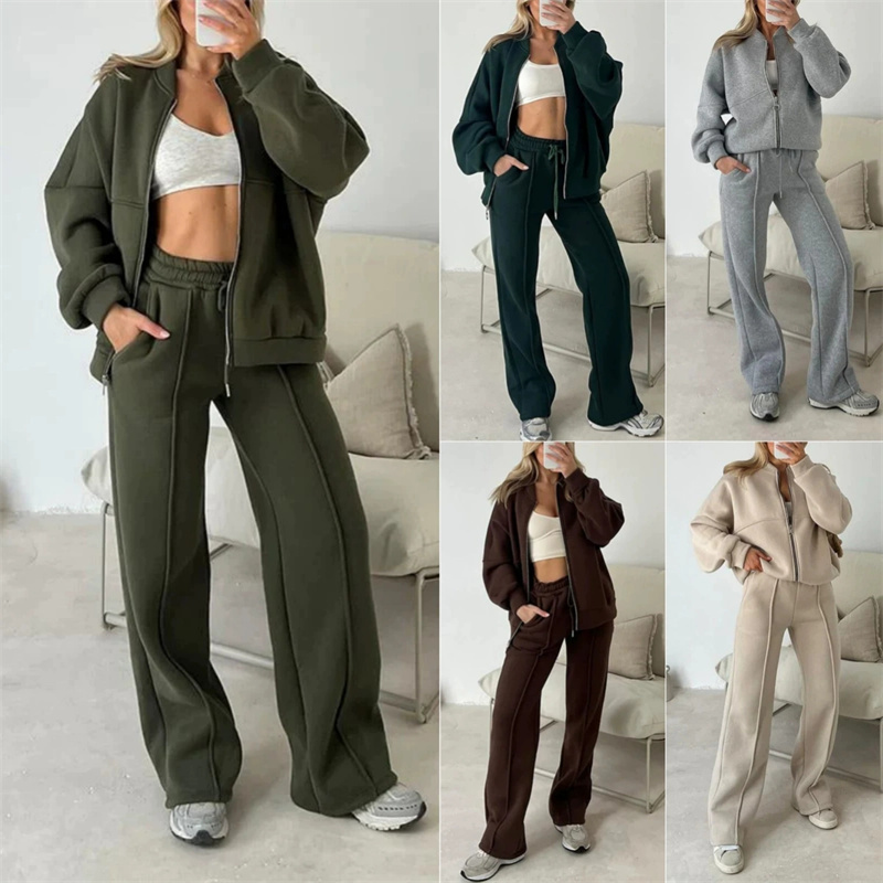 Setelan Olahraga Kasual Wanita - Wide Leg Trouser 70S ulasan dan harga
