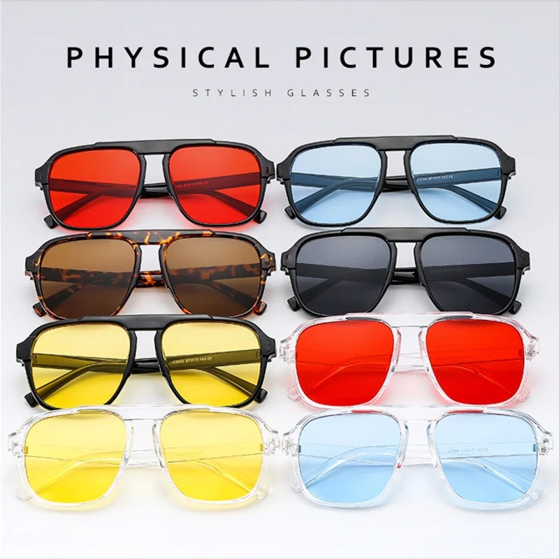 Kacamata Hitam Bingkai Besar B - Vintage Outdoor Fashion ulasan dan harga