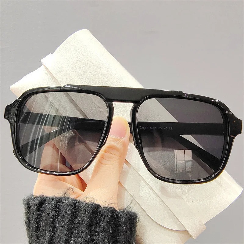 Kacamata Hitam Bingkai Besar B - Vintage Outdoor Fashion ulasan dan harga