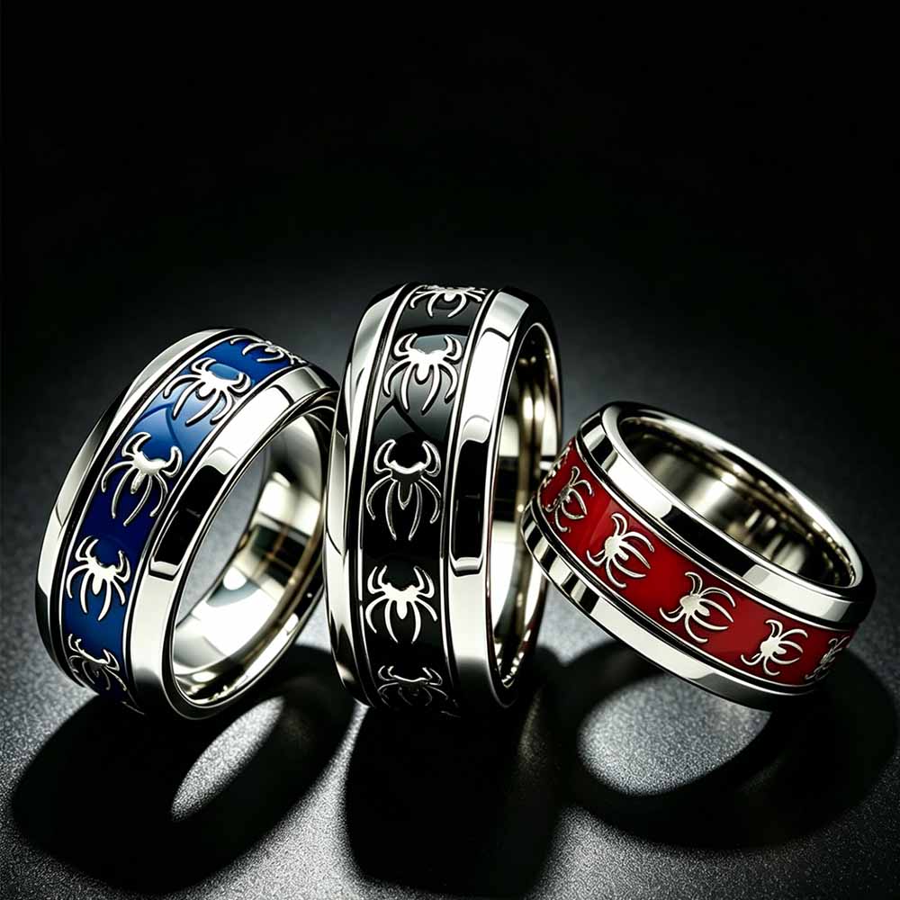 Cincin Laba-laba Punk Vintage  - Vintage Fashion Wholesale ulasan dan harga