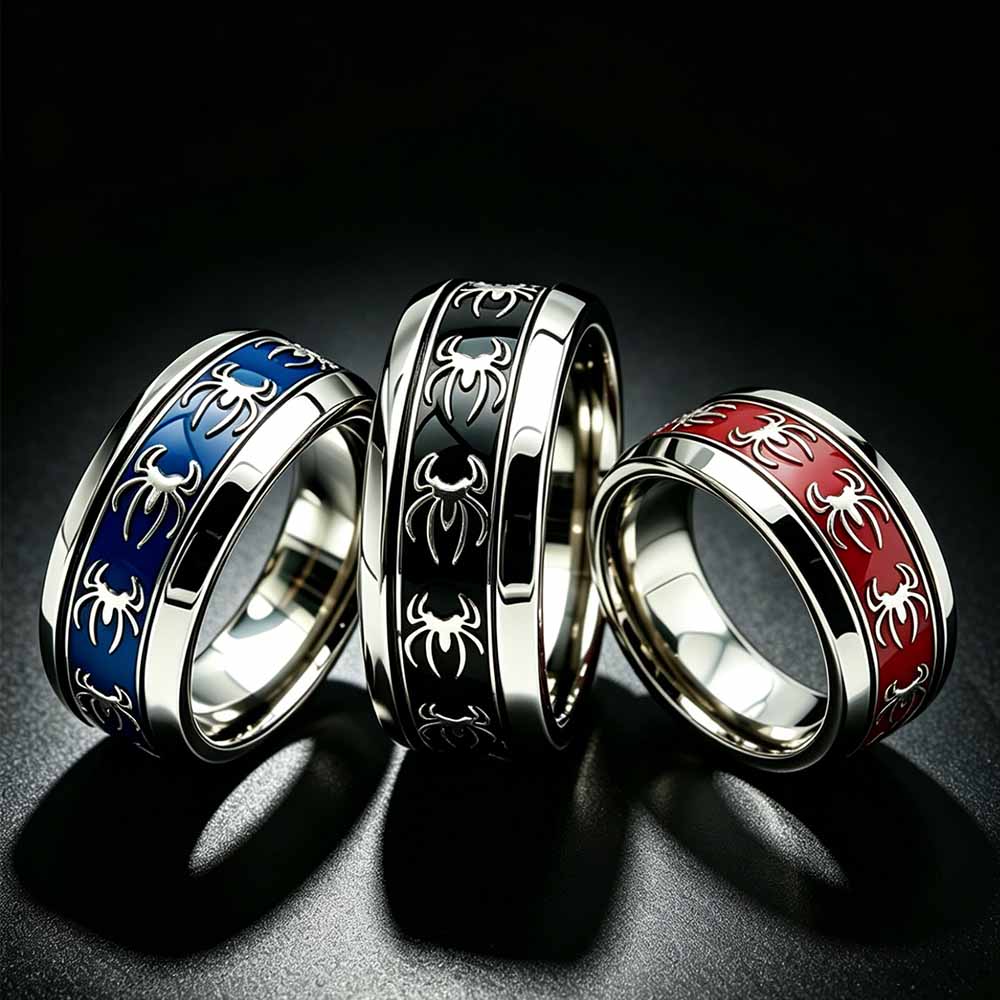 Cincin Laba-laba Punk Vintage  - Vintage Fashion Wholesale ulasan dan harga