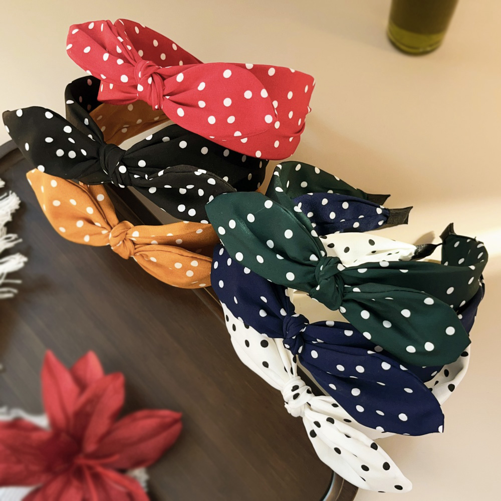 Ikat Rambut Lebar Titik Boho u - Vintage Fashion Wholesale ulasan dan harga