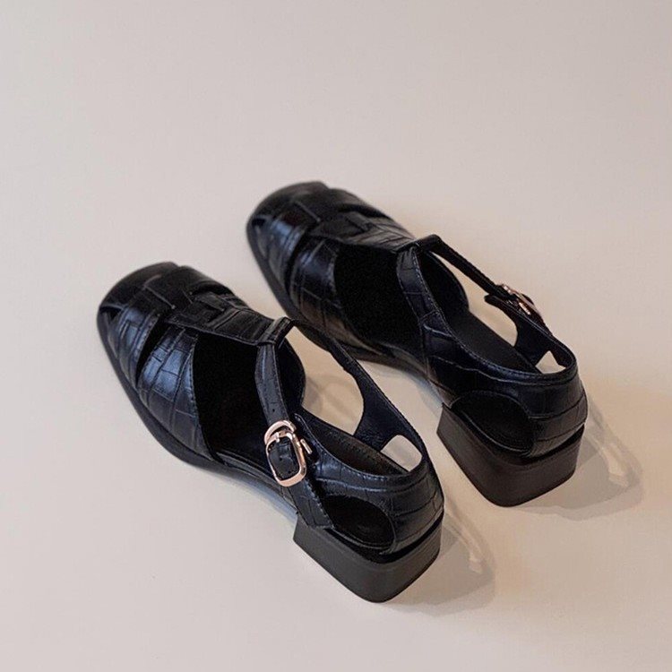 Sandal Wanita Musim Panas Mode - Vintage Fashion Heels ulasan dan harga