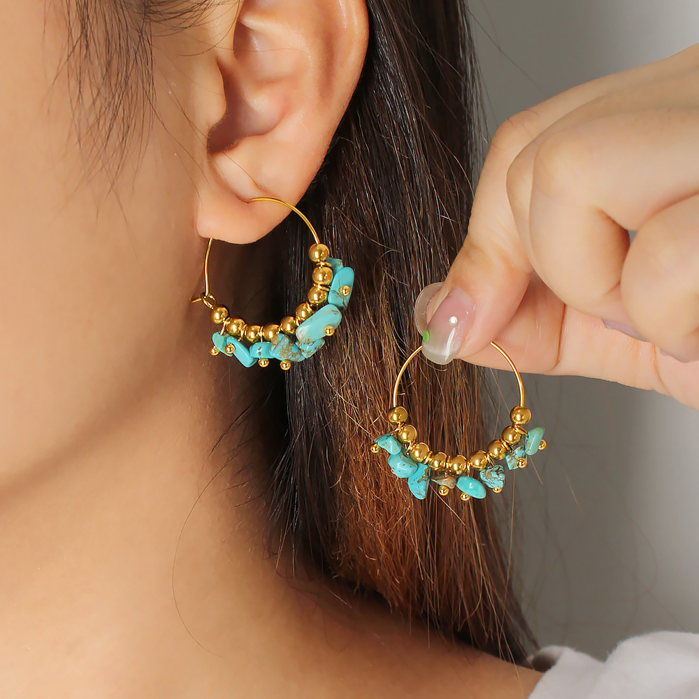 Aksesoris DIY Anting Besar Tur - French Vintage Fashion ulasan dan harga