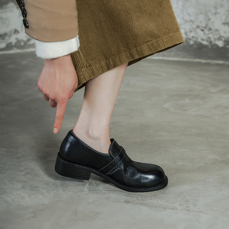 Sepatu Pumps Wanita Kulit Asli - Vintage Fashion Heels ulasan dan harga