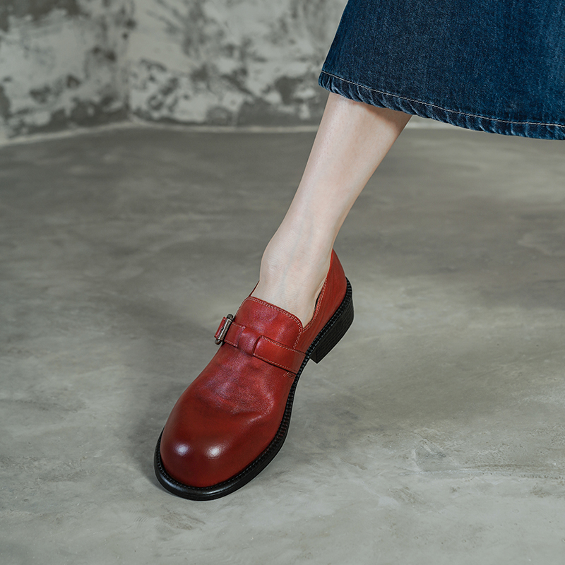 Sepatu Pumps Wanita Kulit Asli - Vintage Fashion Heels ulasan dan harga