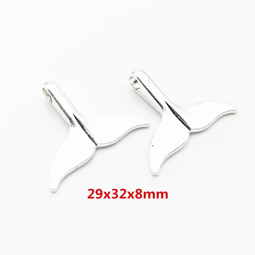 5/10pcs liontin ekor paus berl - Vintage Fashion Jewelry Necklaces ulasan dan harga