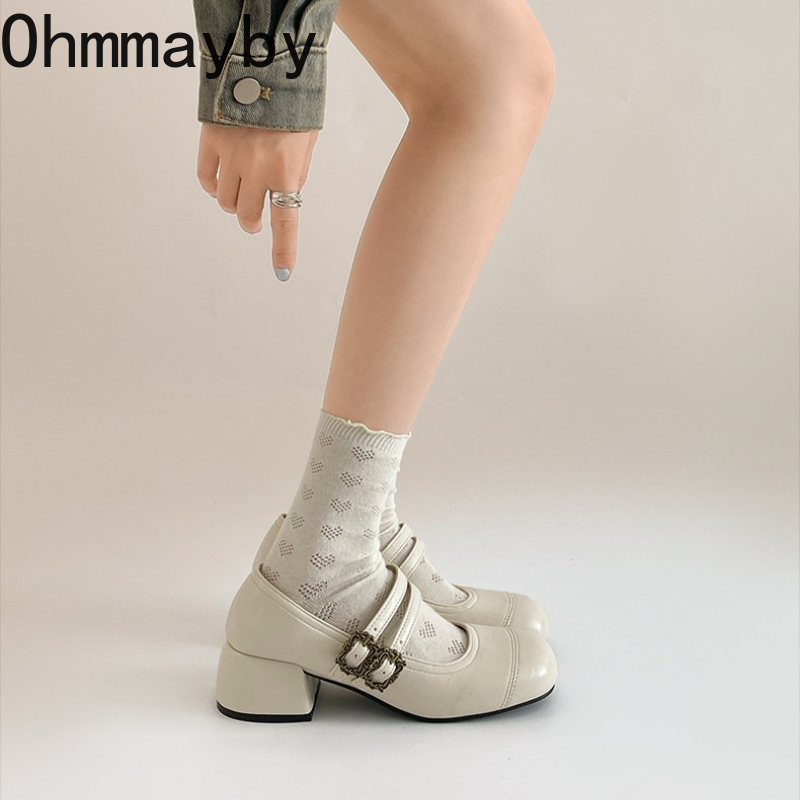 Sepatu Mary Jane Wanita Hak Te - Vintage Outdoor Fashion ulasan dan harga