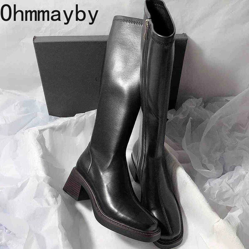 Sepatu bot hak tebal wanita, s - Vintage Fashion Heels ulasan dan harga