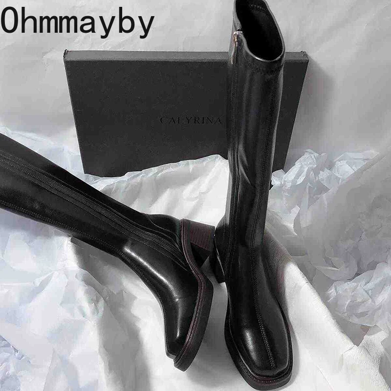 Sepatu bot hak tebal wanita, s - Vintage Fashion Heels ulasan dan harga