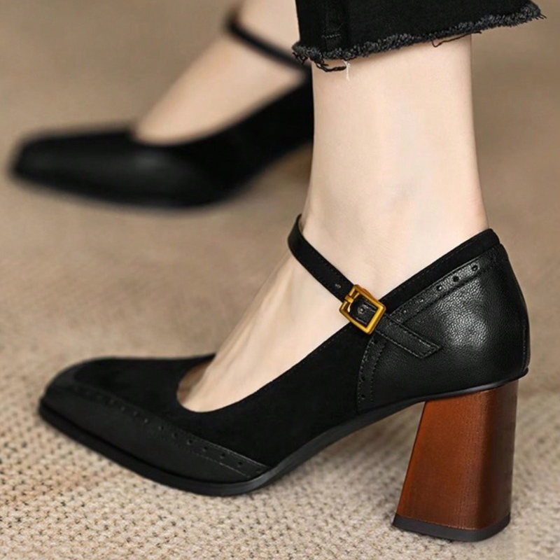 Sepatu Pumps Wanita Model Pran - French Vintage Fashion ulasan dan harga