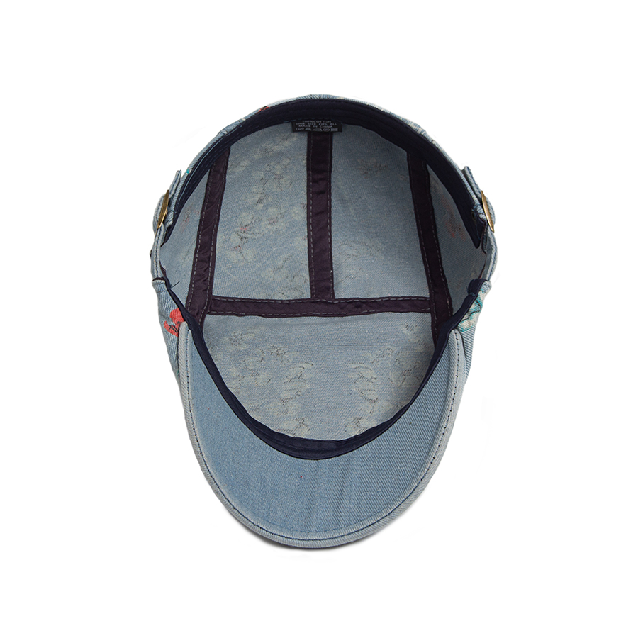 Baret Denim Gambar Cetak Antik - Vintage Fashion Nz ulasan dan harga