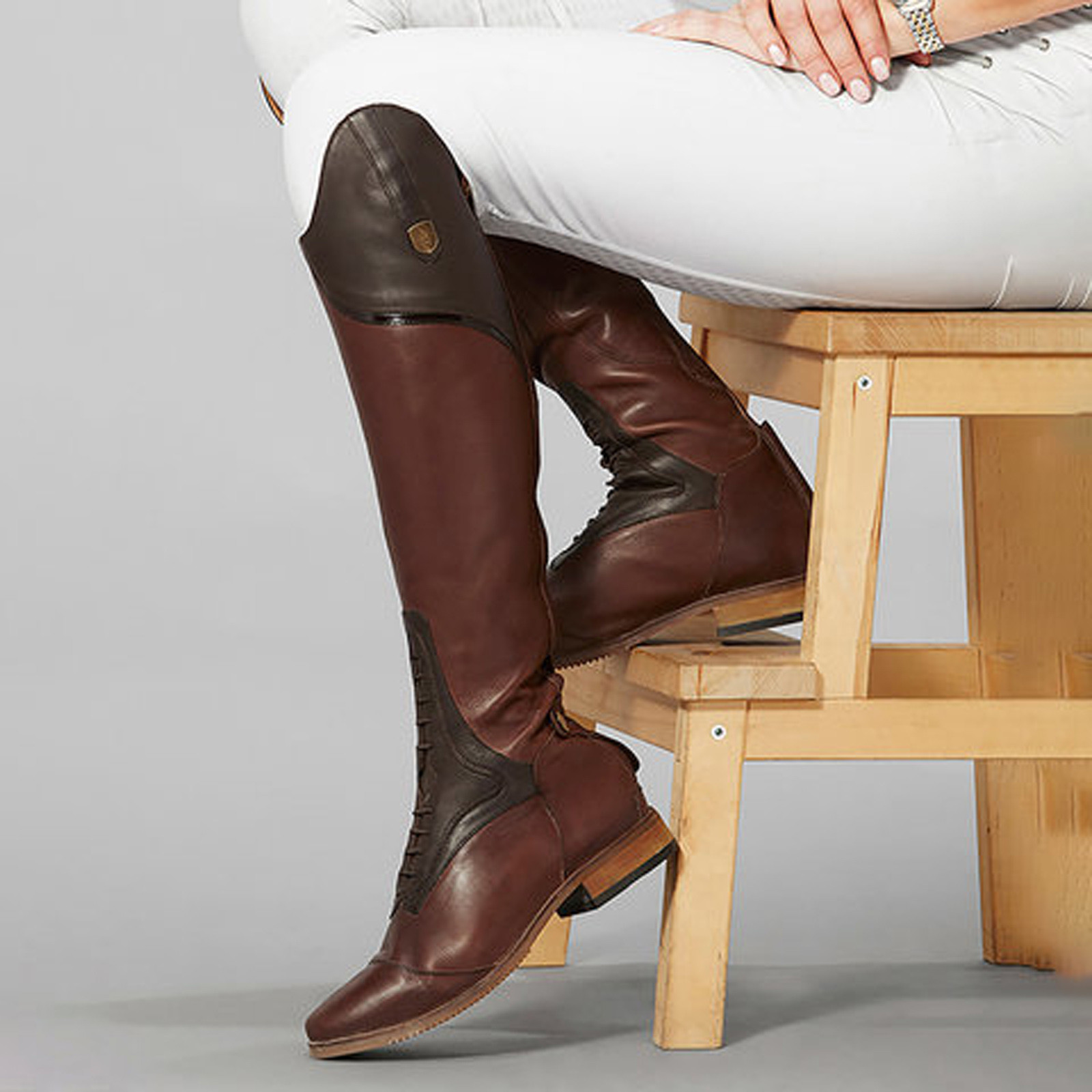 Sepatu Boot Setinggi Lutut Kas - Vintage Fashion Heels ulasan dan harga