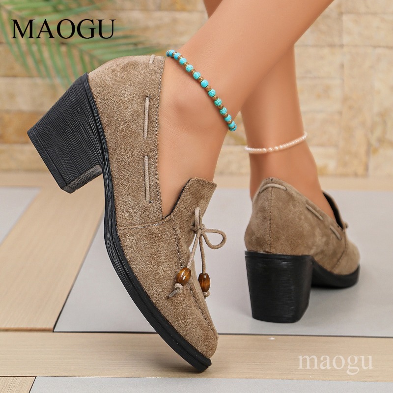Sepatu Wanita Hak 7CM Musim Se - Vintage Outdoor Fashion ulasan dan harga