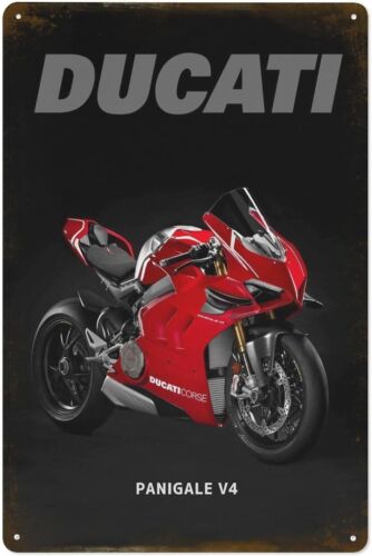 Panigale V4 Bike Metal Tin Sig - Vintage Fashion Posters ulasan dan harga