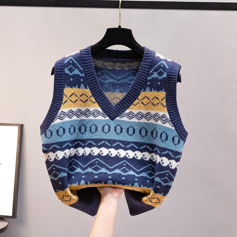 Rompi Rajut Wanita Musim Gugur - Vintage Fashion Newtown ulasan dan harga