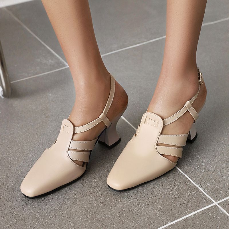 SIMLOVEYO 2025 Sandal Fashion  - Vintage Fashion Heels ulasan dan harga