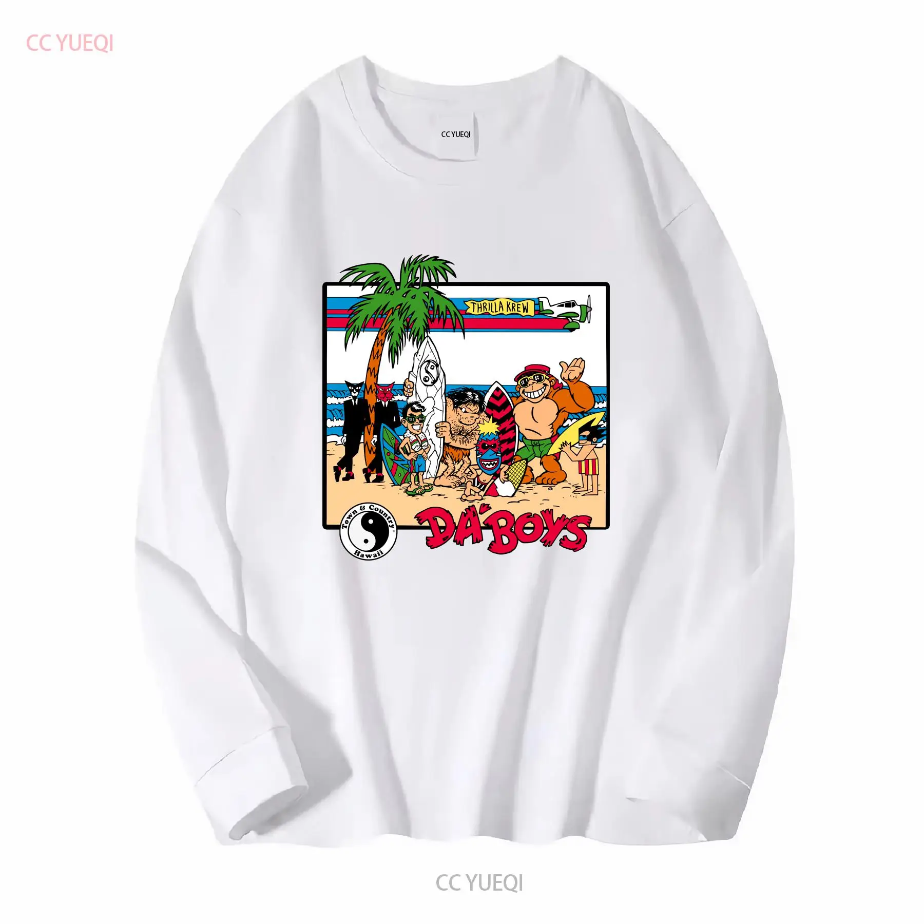 Kemeja Desain Surfing T C Town - Vintage Fashion Newtown ulasan dan harga