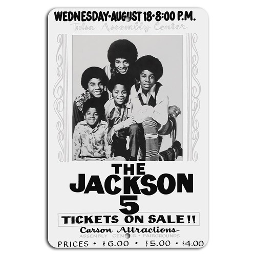 Poster Konser Jackson 5 Tulsa  - Vintage Fashion Posters ulasan dan harga