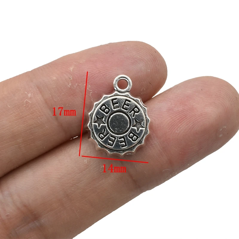 15 buah perak antik topi bir j - Vintage Fashion Jewelry Necklaces ulasan dan harga