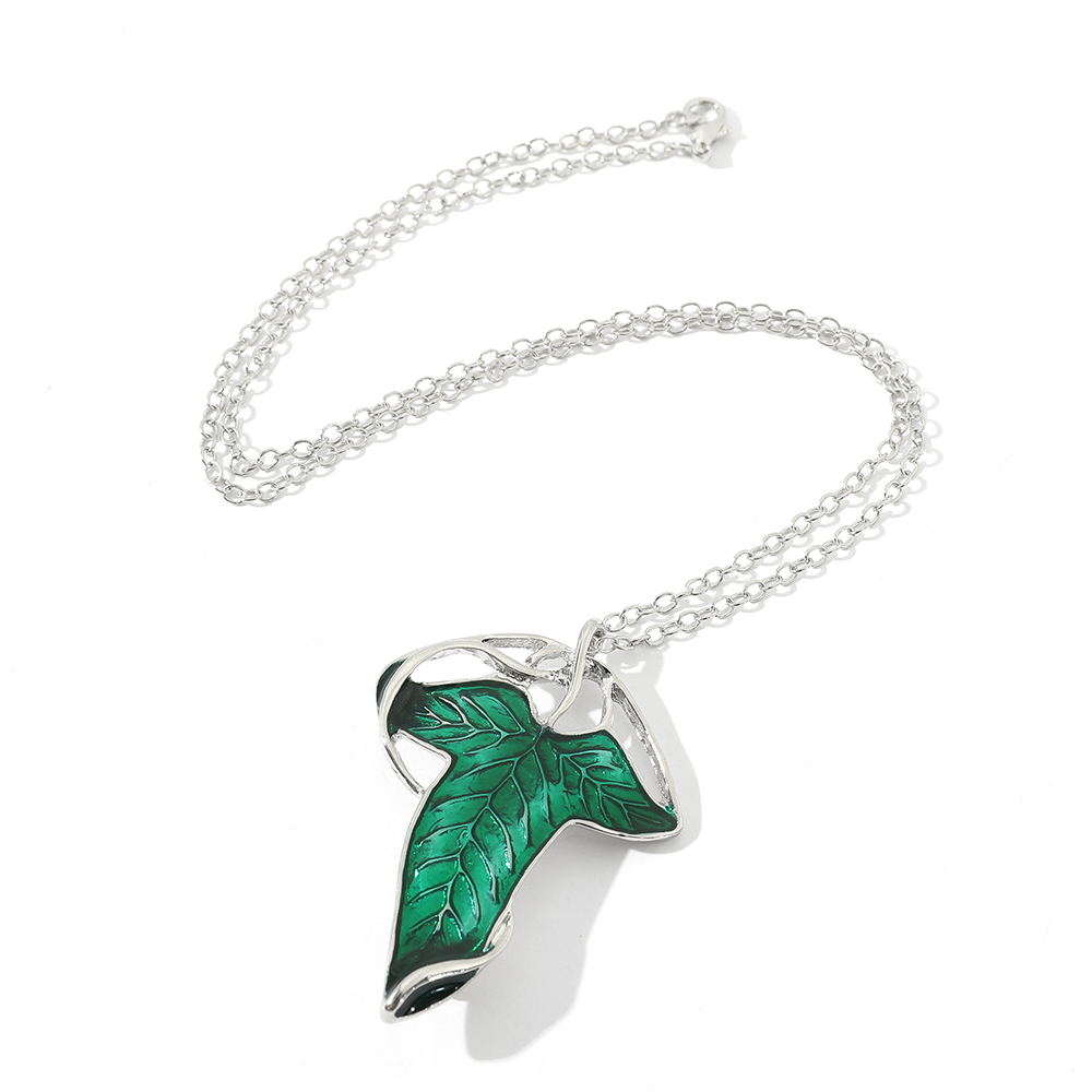 Kalung Liontin Daun Hijau Vint - Vintage Fashion Jewelry Necklaces ulasan dan harga