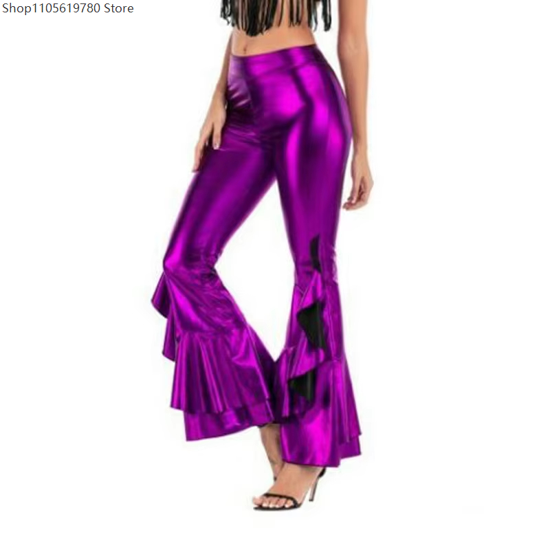 Celana Wanita Berkilau Metalik - Wide Leg Trouser 70S ulasan dan harga
