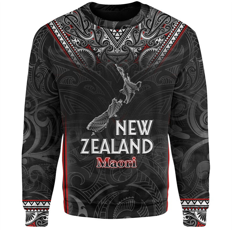 Baju Pria motif tato Maori Sel - Vintage Fashion Nz ulasan dan harga