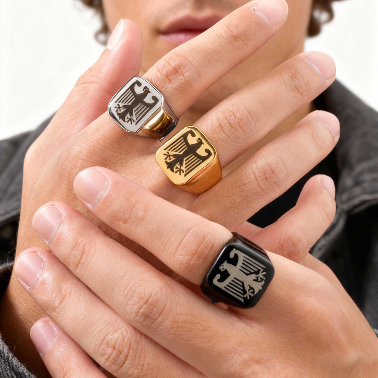 Cincin Elang Terbang Kustom, C - Vintage Fashion Wholesale ulasan dan harga