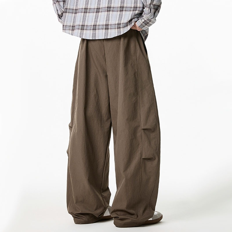 Celana Panjang Pria Musim Semi - Wide Leg Trouser 70S ulasan dan harga