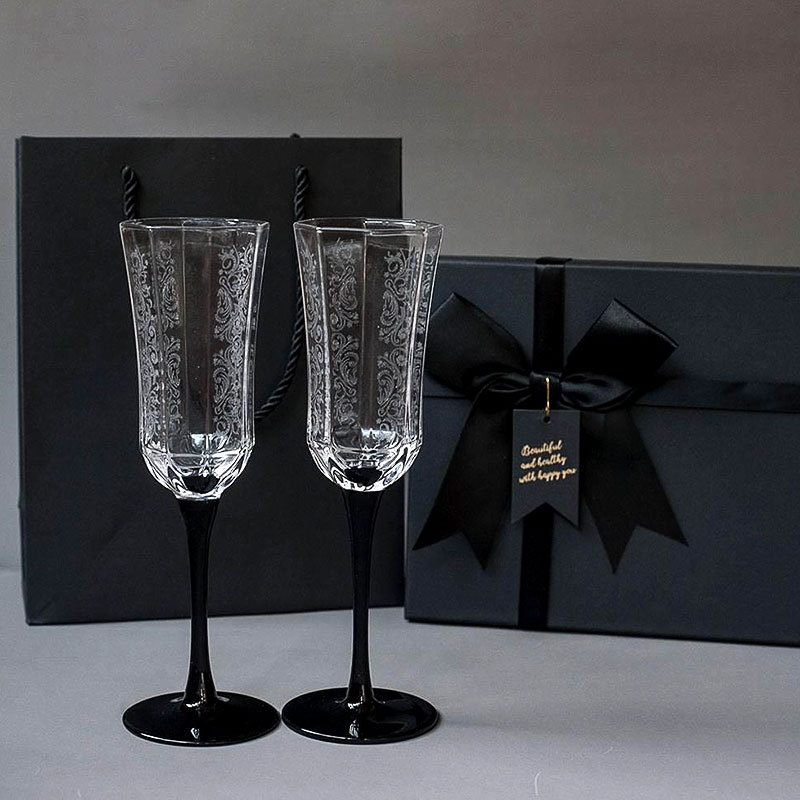 Set kaca anggur mewah Hari Val - French Vintage Fashion ulasan dan harga