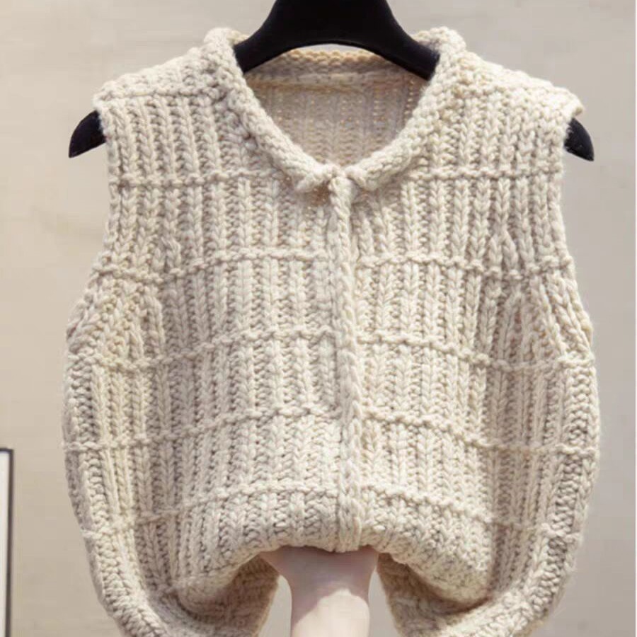 Rompi Rajut Kerah Cardigan Gar - Vintage Fashion Newtown ulasan dan harga