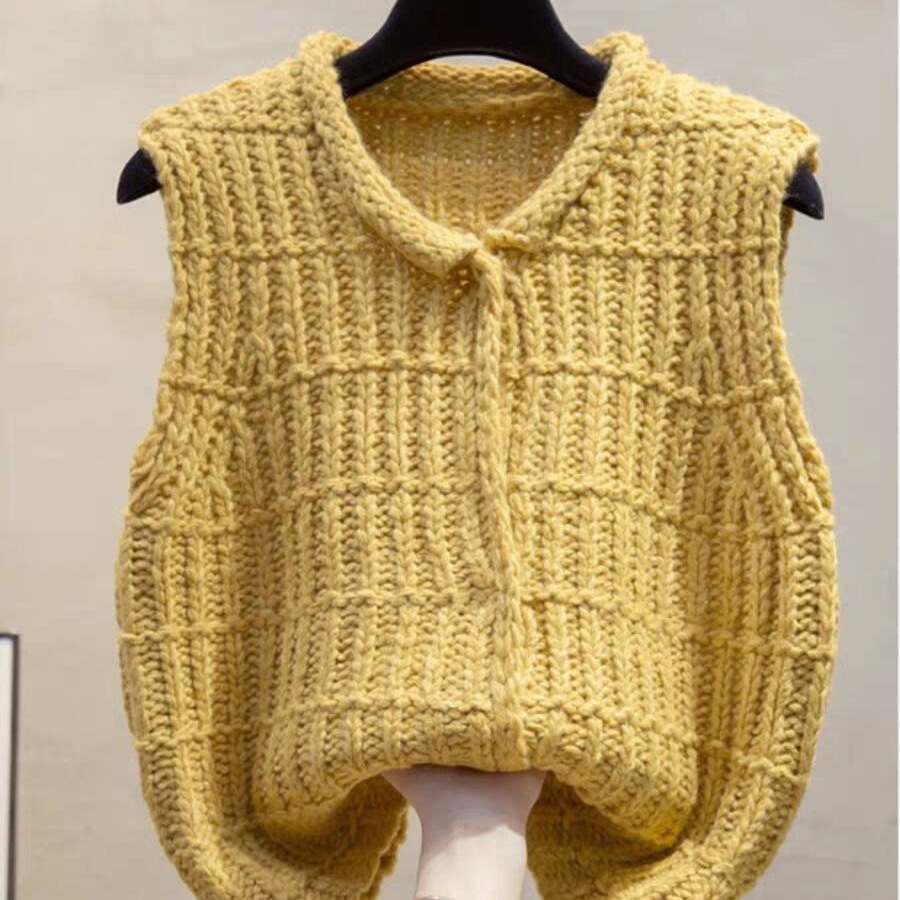 Rompi Rajut Kerah Cardigan Gar - Vintage Fashion Newtown ulasan dan harga