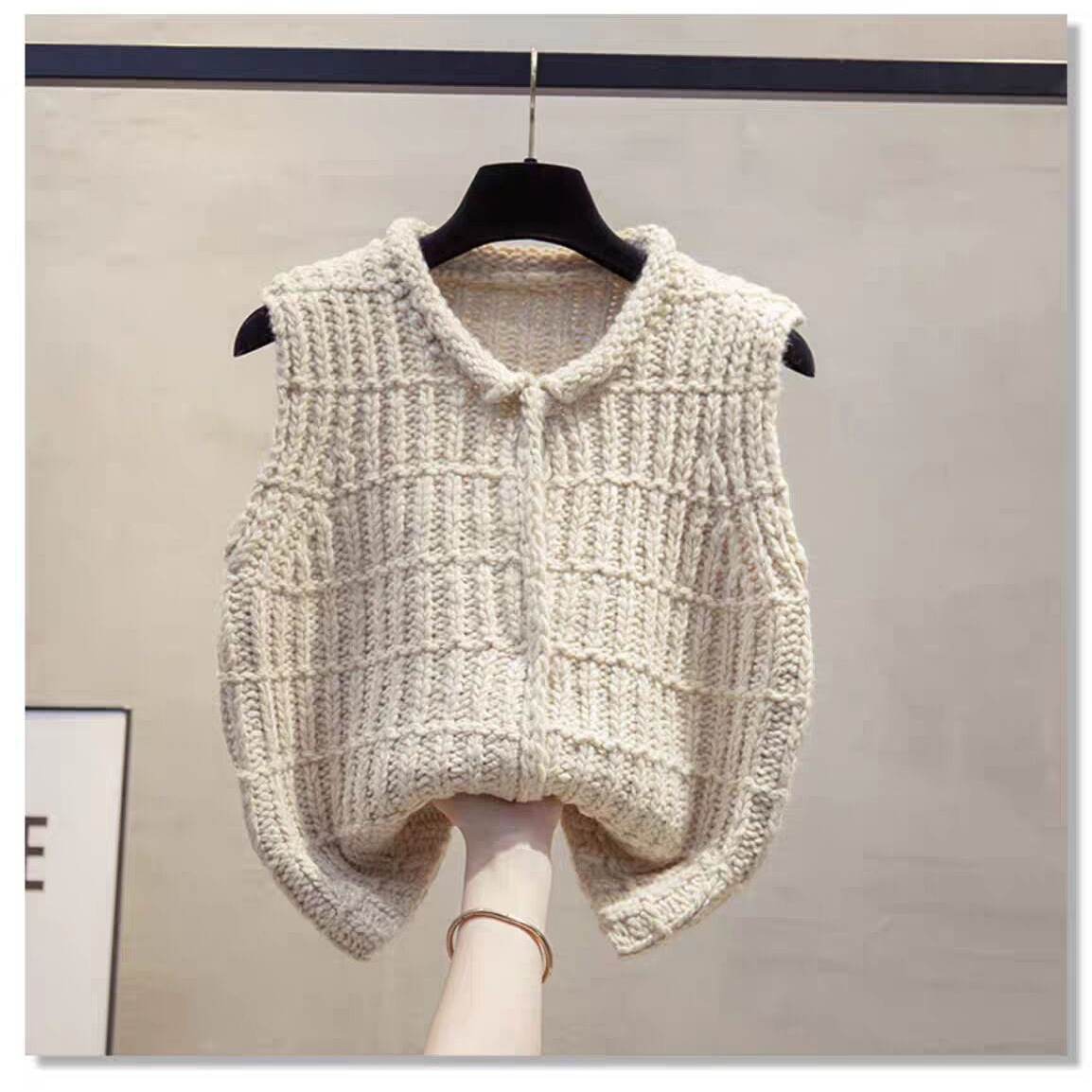 Rompi Rajut Kerah Cardigan Gar - Vintage Fashion Newtown ulasan dan harga
