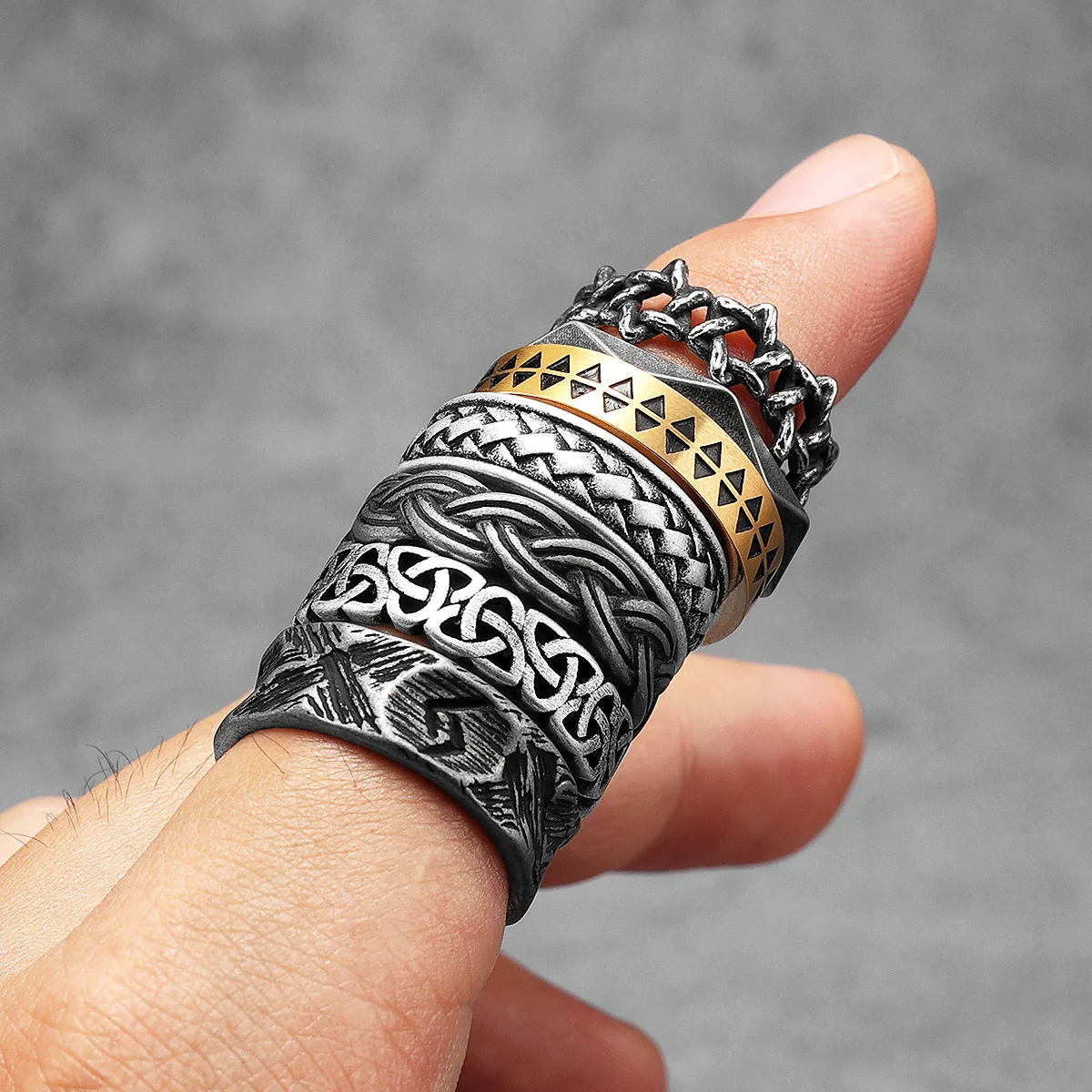 Berongga simpul Celtic cincin  - Vintage Fashion Newtown ulasan dan harga
