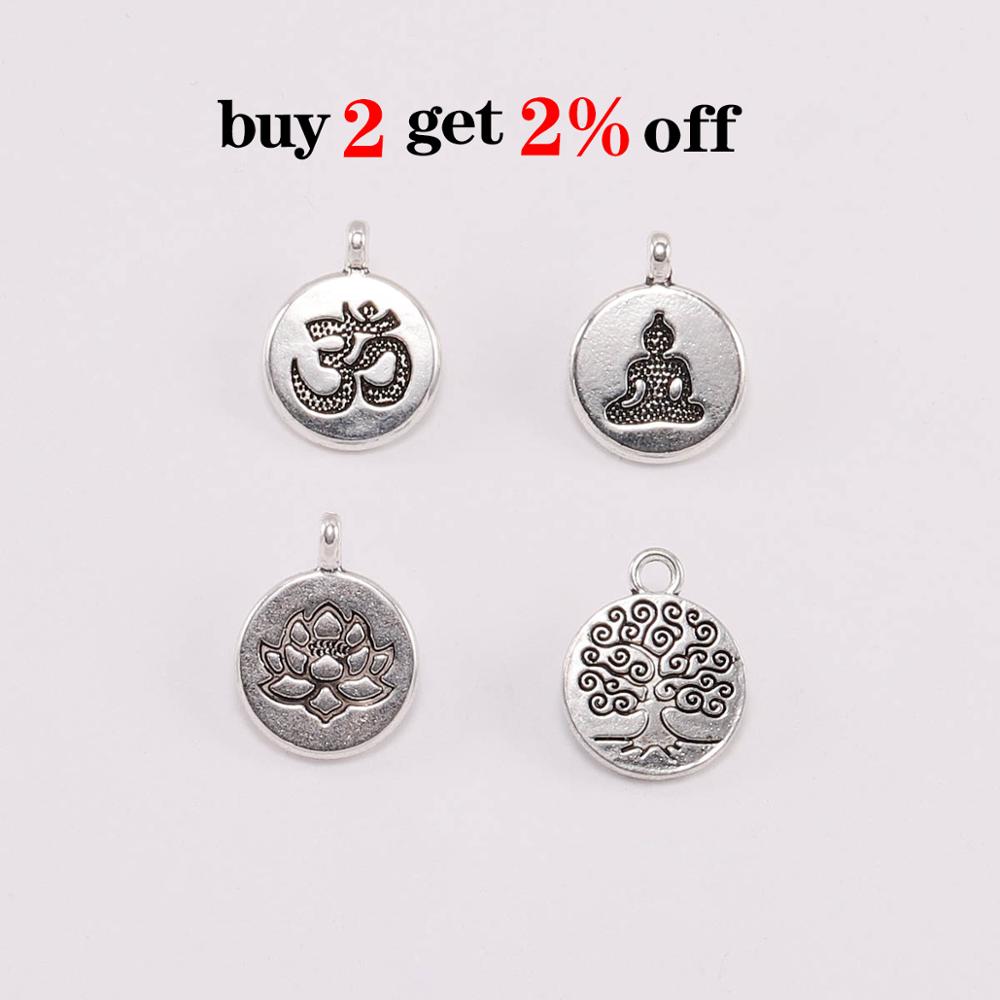 10 buah/lot antik Chakra jimat - Vintage Fashion Nz ulasan dan harga