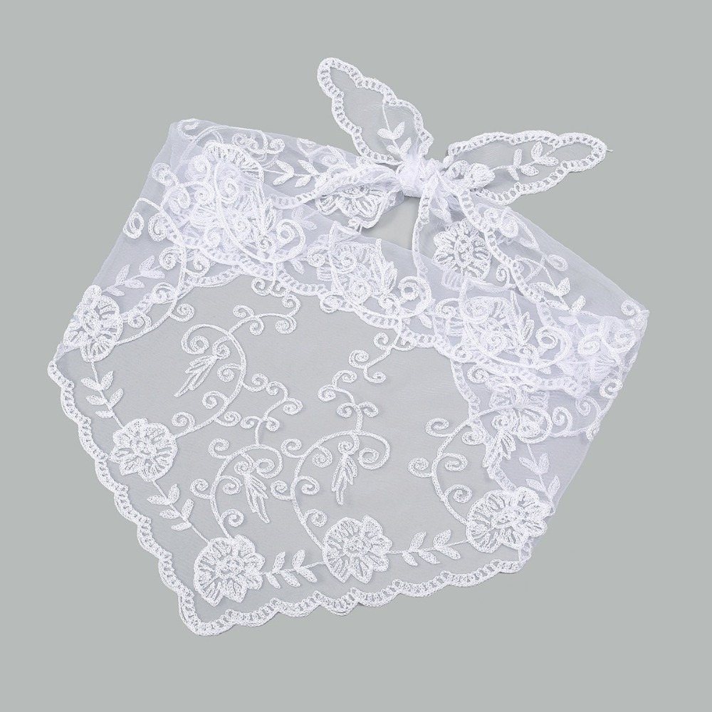 Syal Bunga Bordir Elegan Ringa - French Vintage Fashion ulasan dan harga
