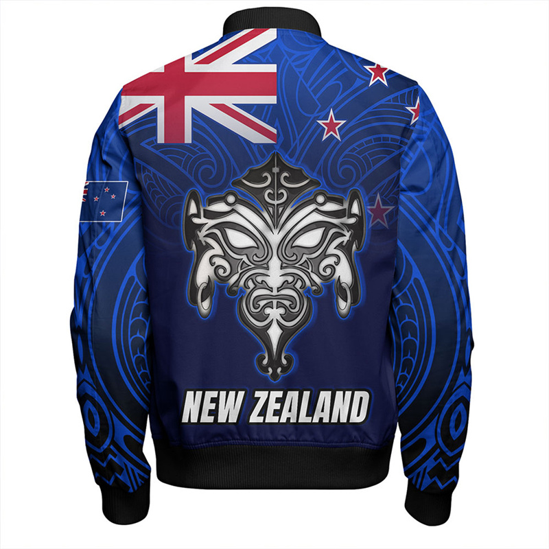 Jaket tato Maori motif bendera - Vintage Fashion Nz ulasan dan harga