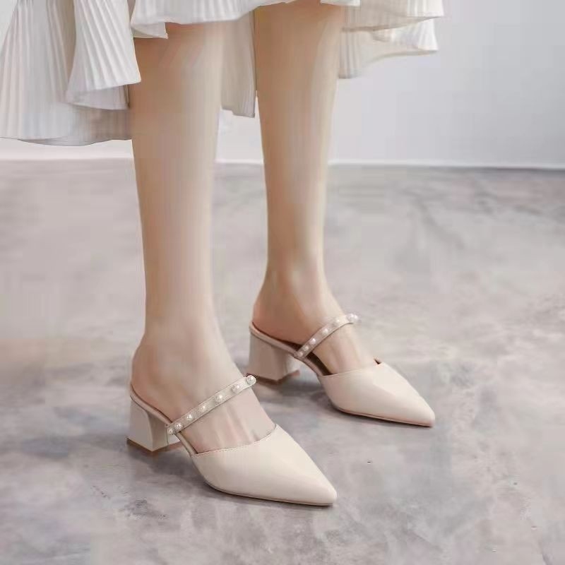 Sandal Wanita Vintage Ujung Ru - Vintage Fashion Heels ulasan dan harga