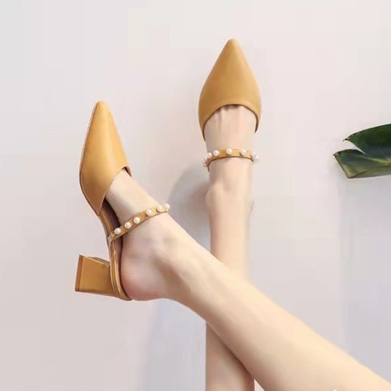 Sandal Wanita Vintage Ujung Ru - Vintage Fashion Heels ulasan dan harga