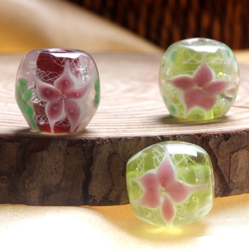 1 Buah Manik-Manik Kaca Lampwo - Vintage Fashion Jewelry Necklaces ulasan dan harga